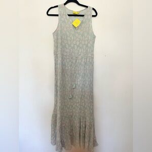 Roller Rabbit Boho Artsy Tassel Bohemian The Corrine Maxi Dress small NWT